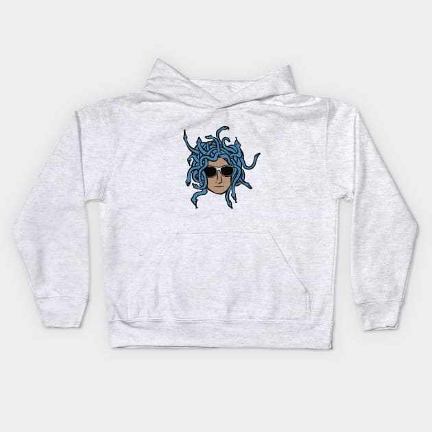 Medusa art vintage Kids Hoodie by cypryanus